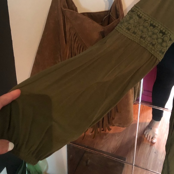 Olive Green midi dress - Picture 4 of 10